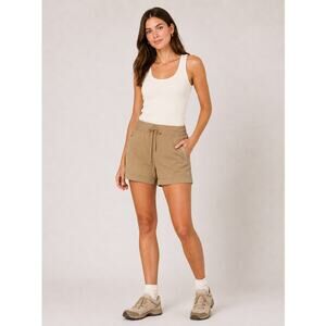 River & Rose Women’s Tan Utility Hiking Shorts Breathable Chino Gorpcore